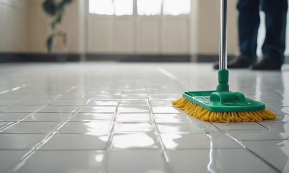 clean ceramic tile floors