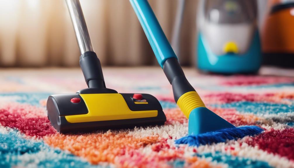 cleaning carpets with efficiency