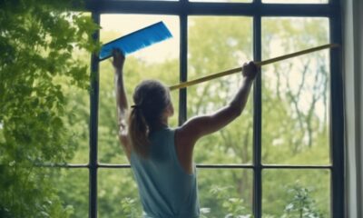 cleaning windows effectively outdoors