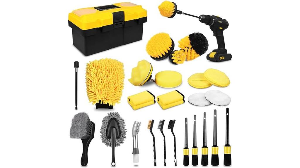 comprehensive car cleaning set