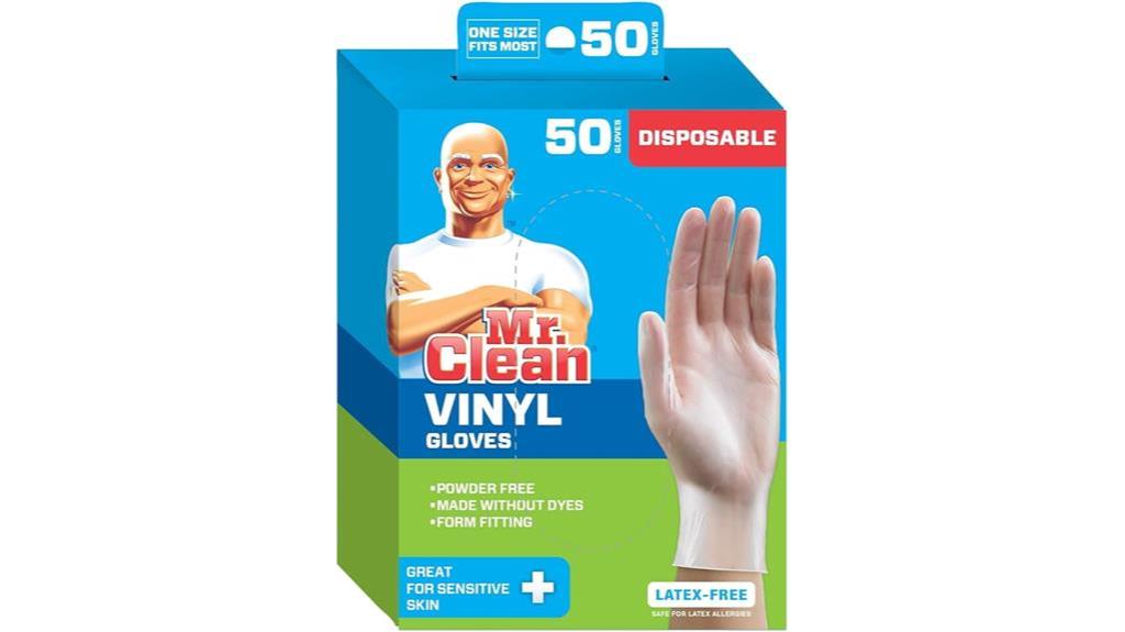 disposable vinyl gloves pack