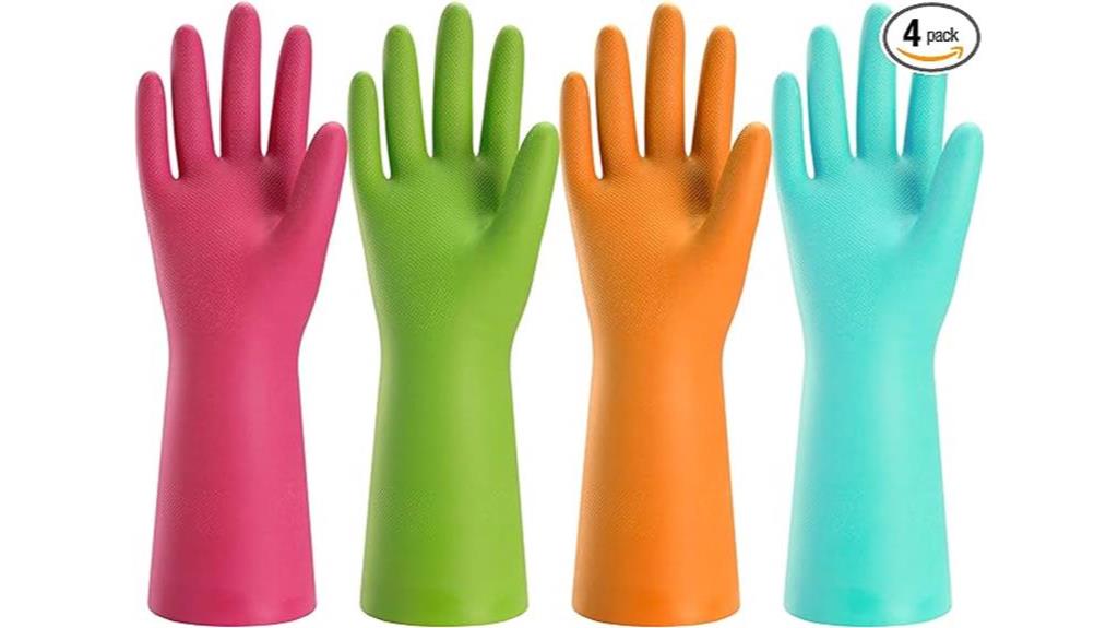 durable rubber gloves set