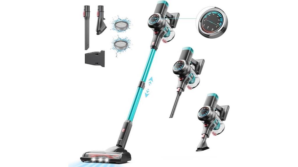 feature rich cordless stick vacuum