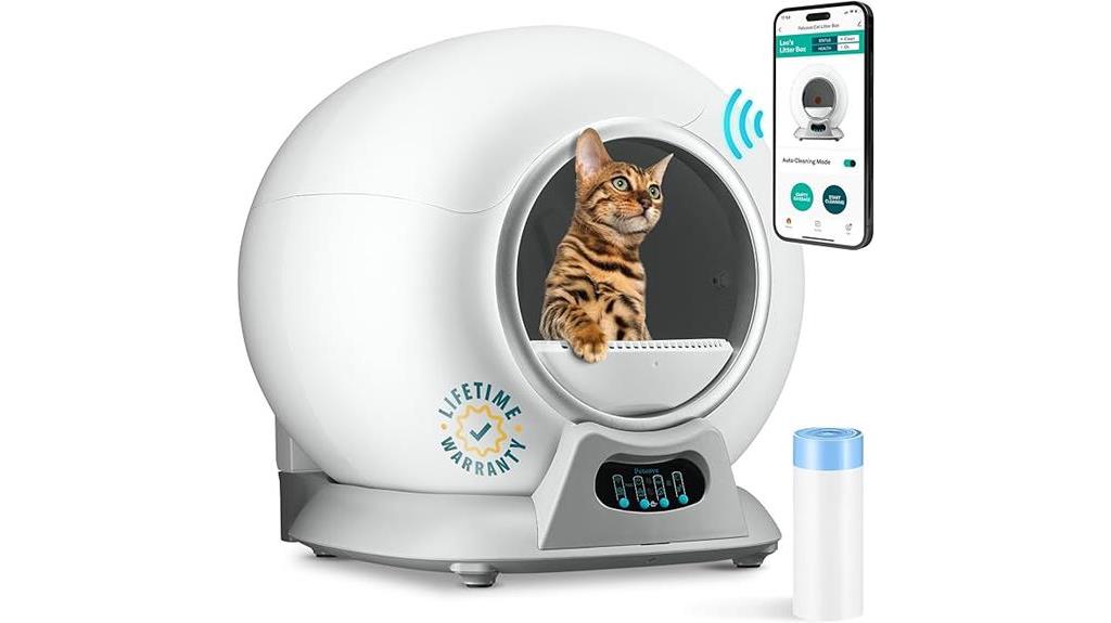 innovative self cleaning litter box