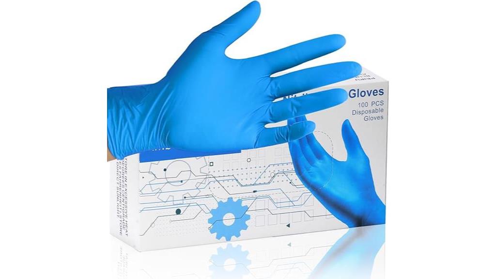 nitrile exam gloves description