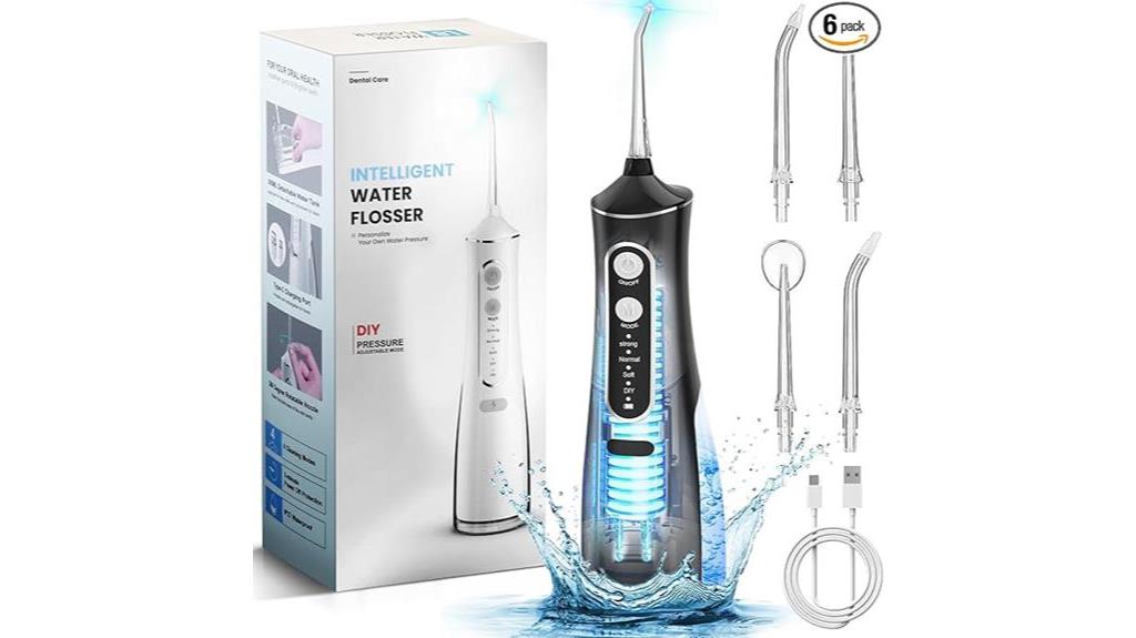 portable water flosser device