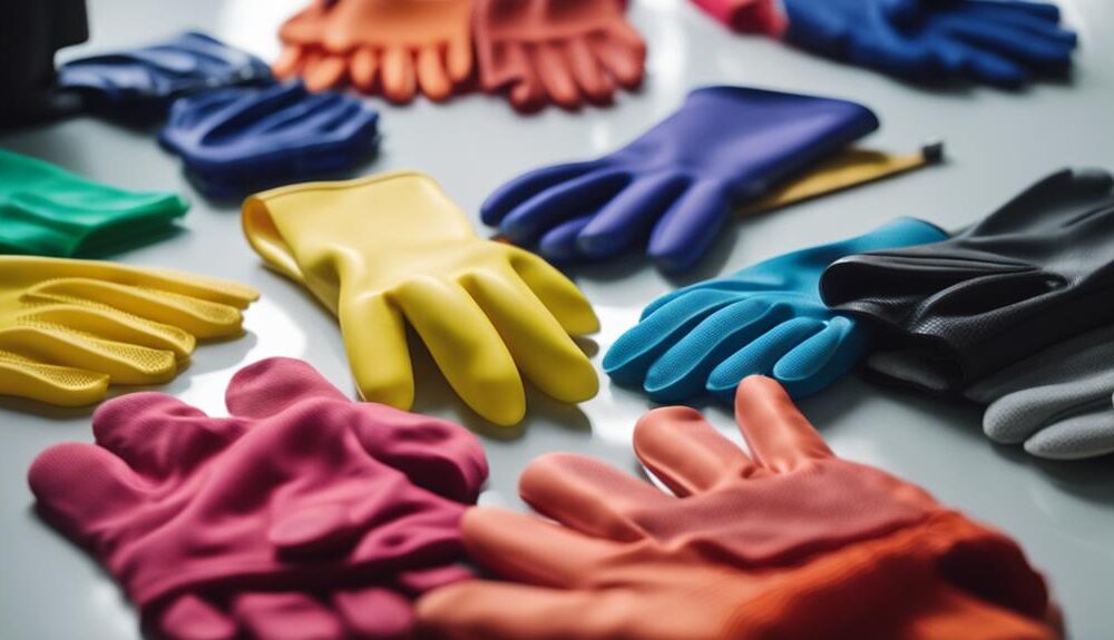 protective cleaning gloves selection