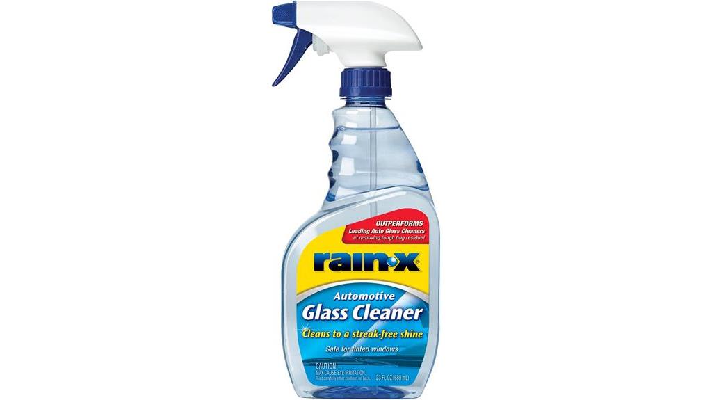 rain x glass cleaner spray