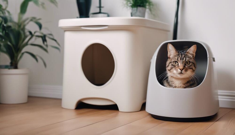 self cleaning cat litter boxes