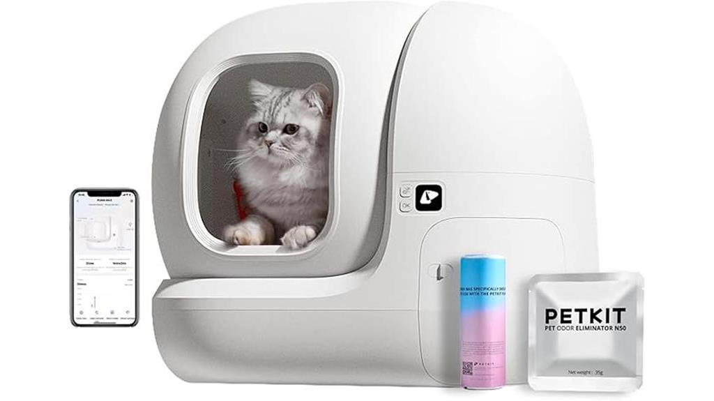 self cleaning litter box system