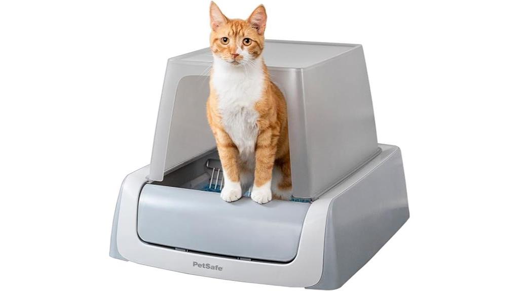 self cleaning litter box system