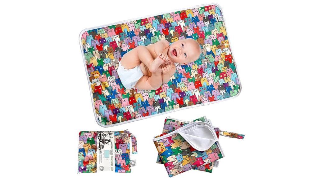 waterproof changing pad storage