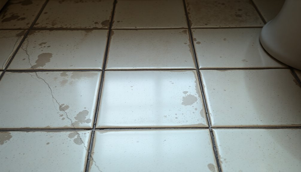 dirt and stains buildup
