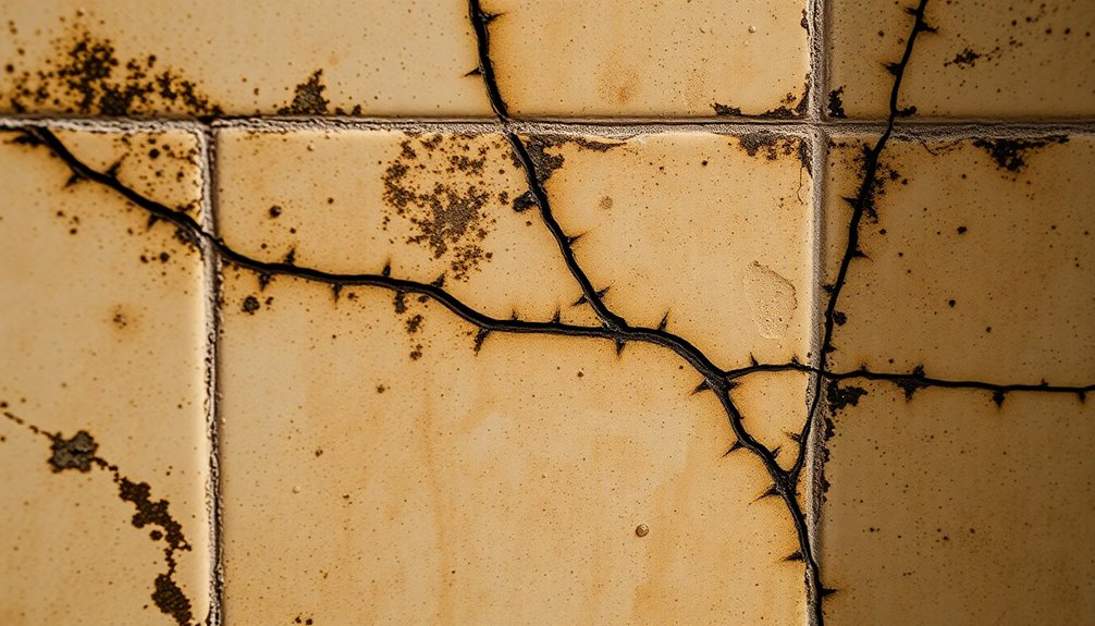 grout and tile damage