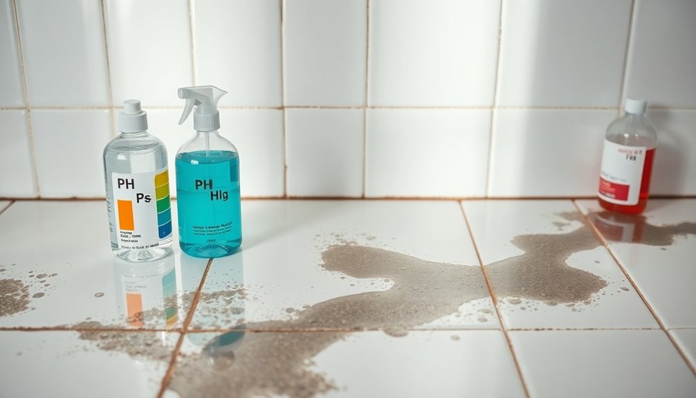 grout stains and ph sensitivity