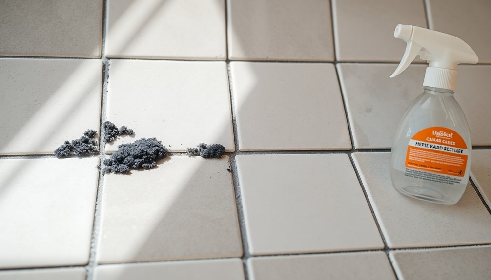 mold identification on grout