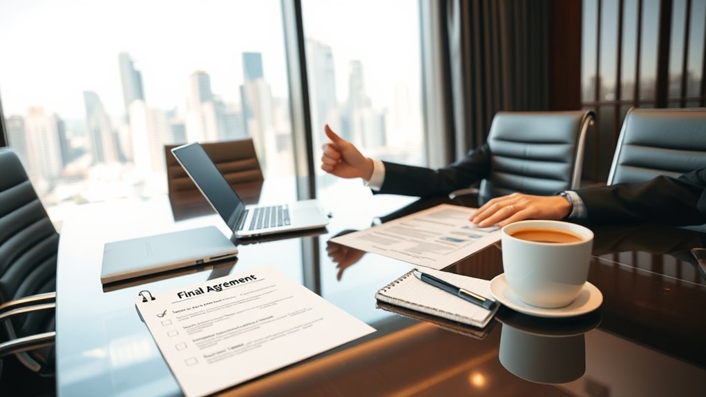 agreement completion and follow up