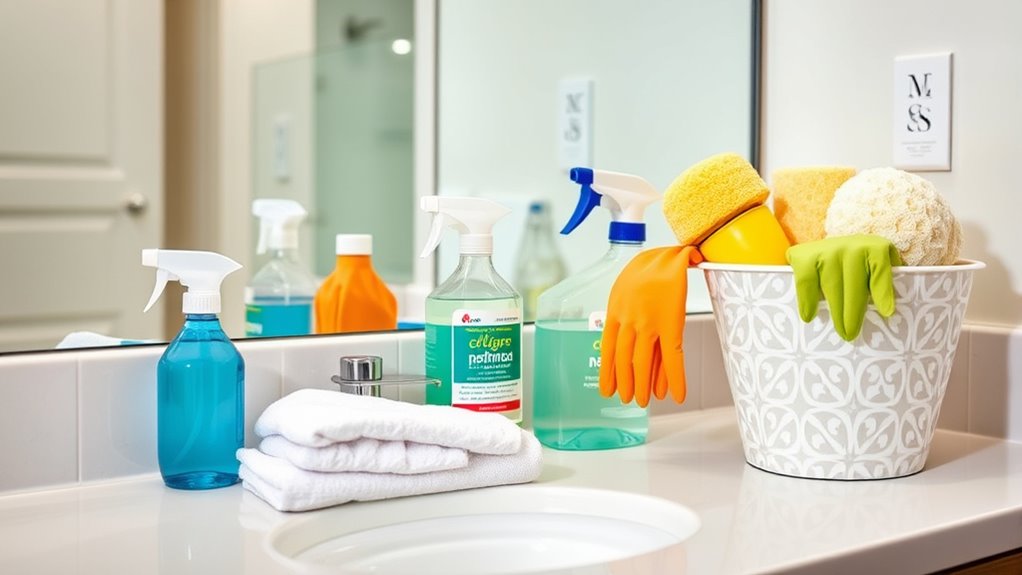 bathroom cleaning supply essentials