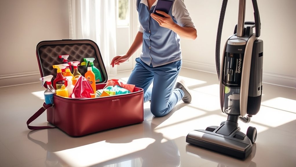 cleaners provide own supplies