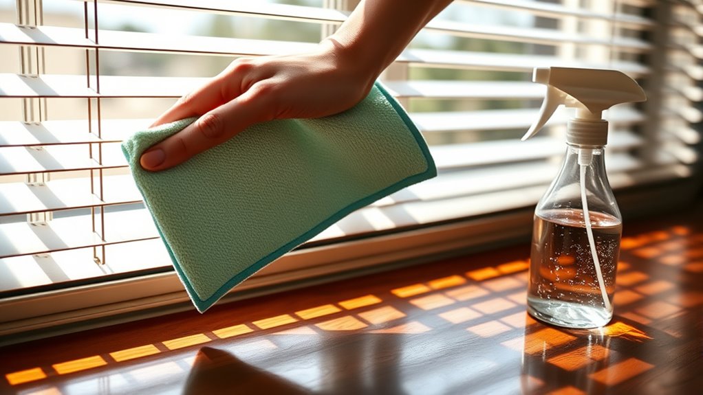 cleaning blinds without removal