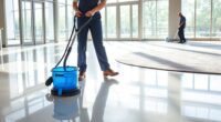 cleaning commercial high traffic areas