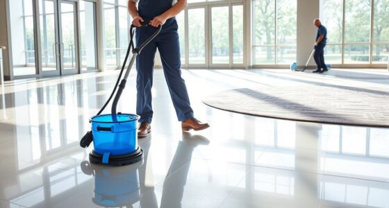 cleaning commercial high traffic areas