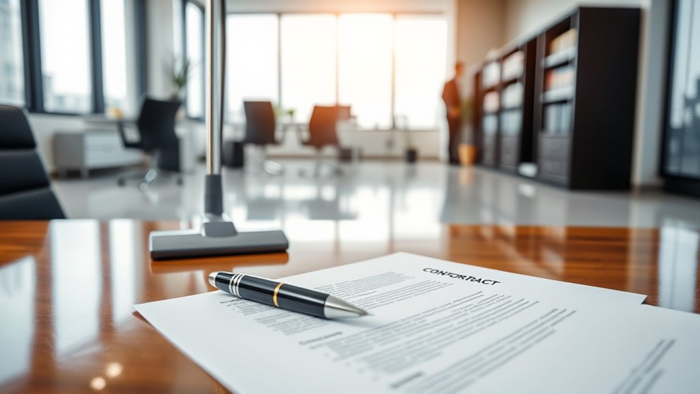 cleaning contract essential elements