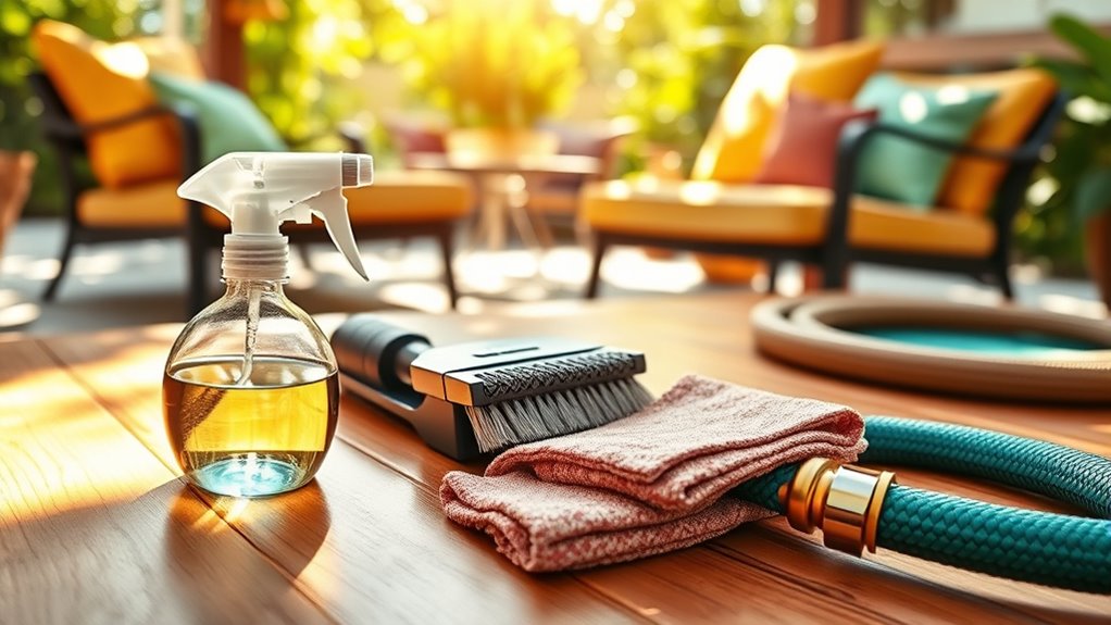 cleaning essentials and equipment