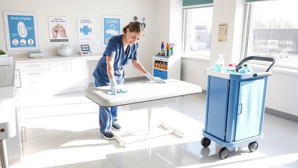 cleaning procedures for areas