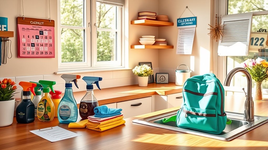 cleaning schedule development tips