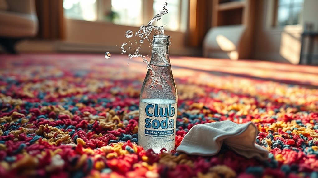 club soda removes stains