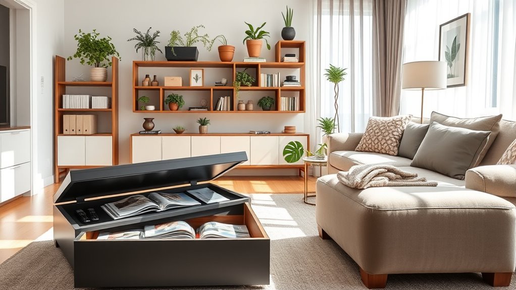 conceal belongings for organization