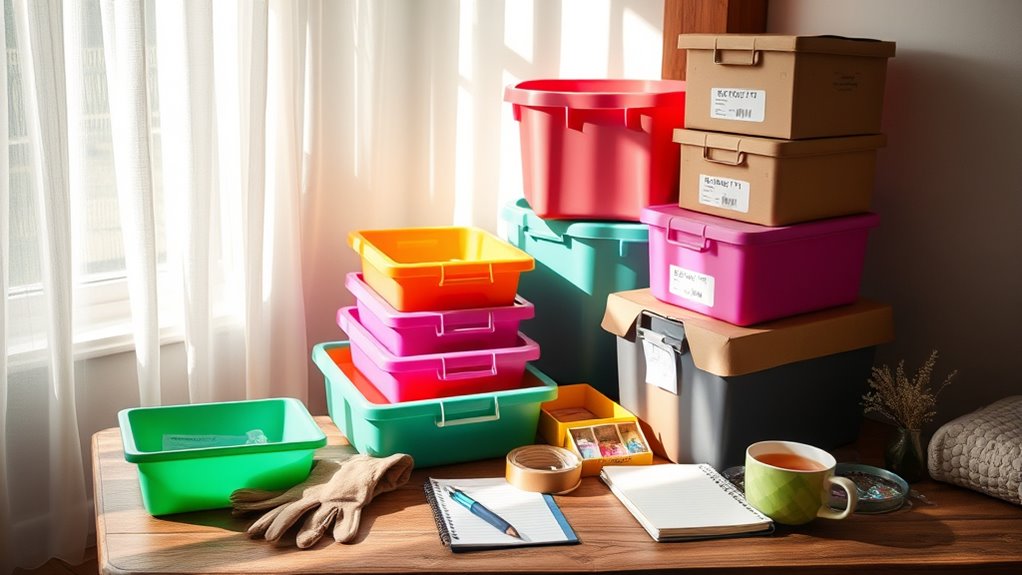 decluttering supply collection essentials