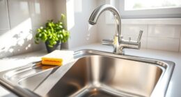 disinfect kitchen sink properly