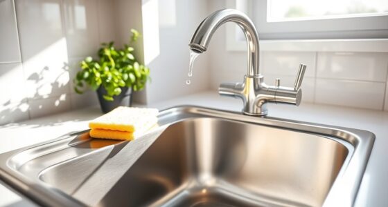 disinfect kitchen sink properly
