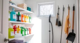 efficient cleaning supplies organization