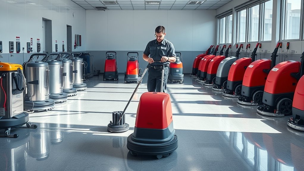 floor cleaning machine upkeep