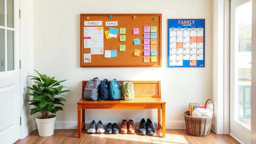 organized family activity hub