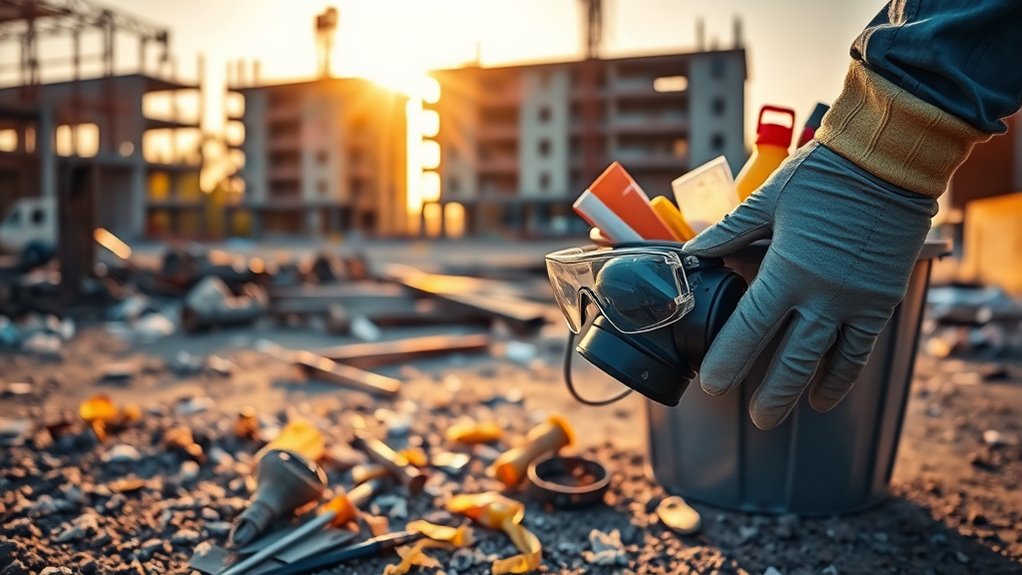 post construction cleanup safety gear