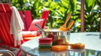 prepare outdoor furniture safely