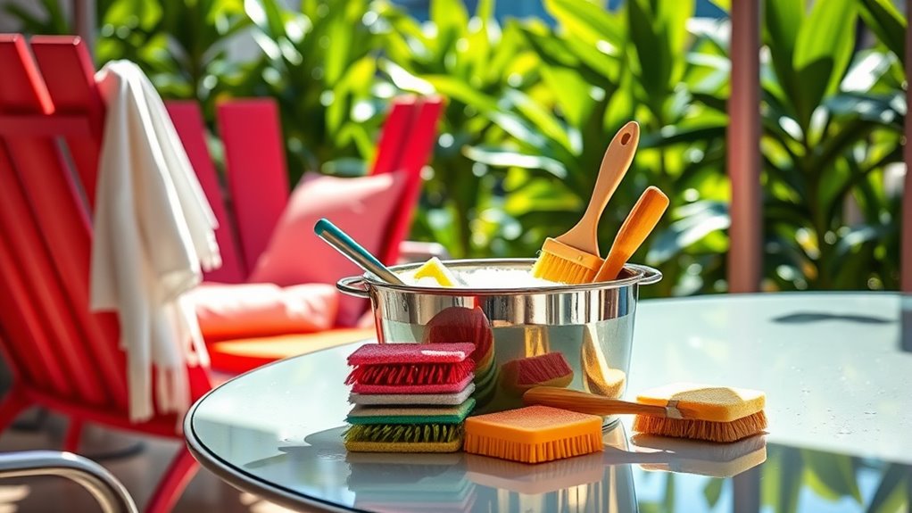 prepare outdoor furniture safely