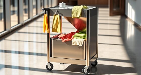 professional cleaning cart selection