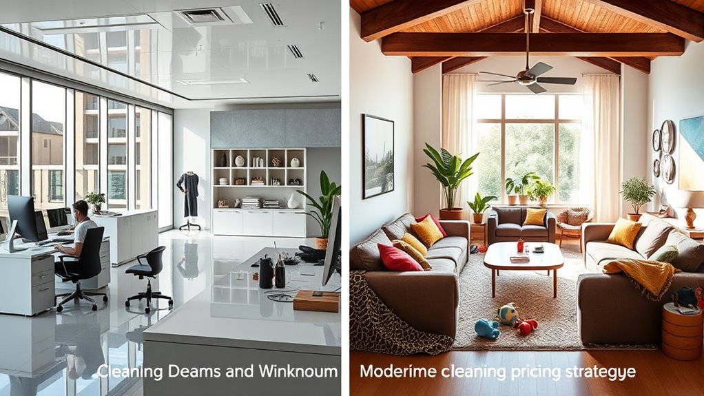 residential vs commercial cleaning