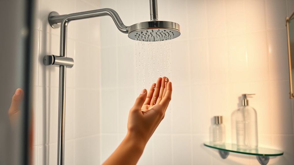 rinse shower to prevent scum