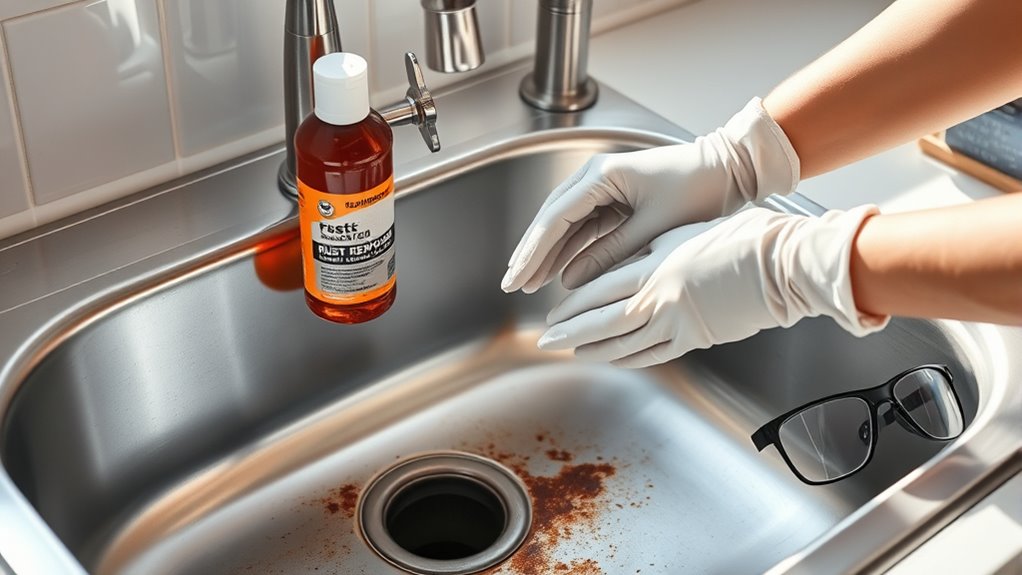 safe usage of rust removers