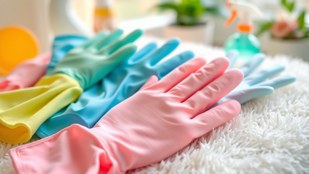 sensitive skin cleaning gloves