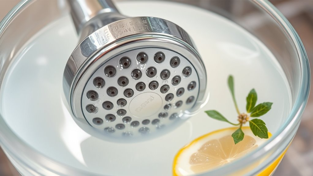 showerhead cleaning soaking methods