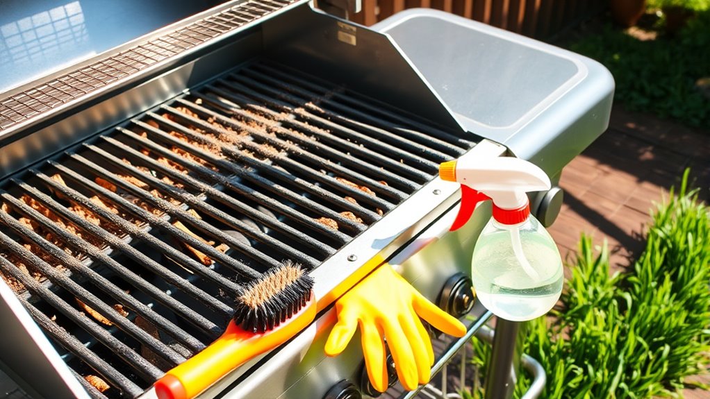 spring bbq grill cleaning
