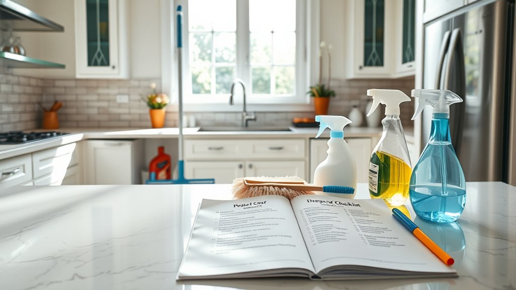 thorough cleaning and tasks