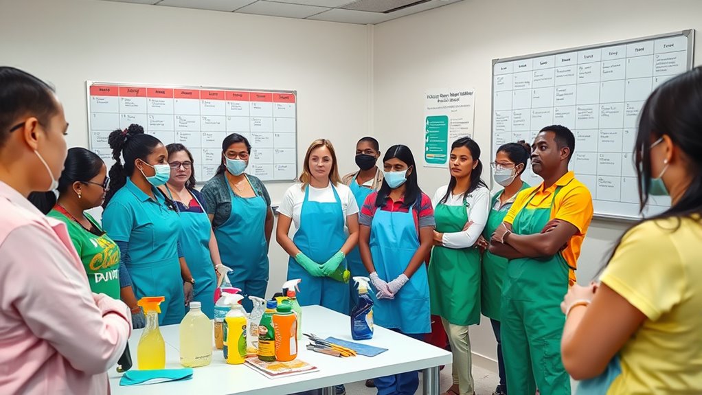 training schedule for cleaners